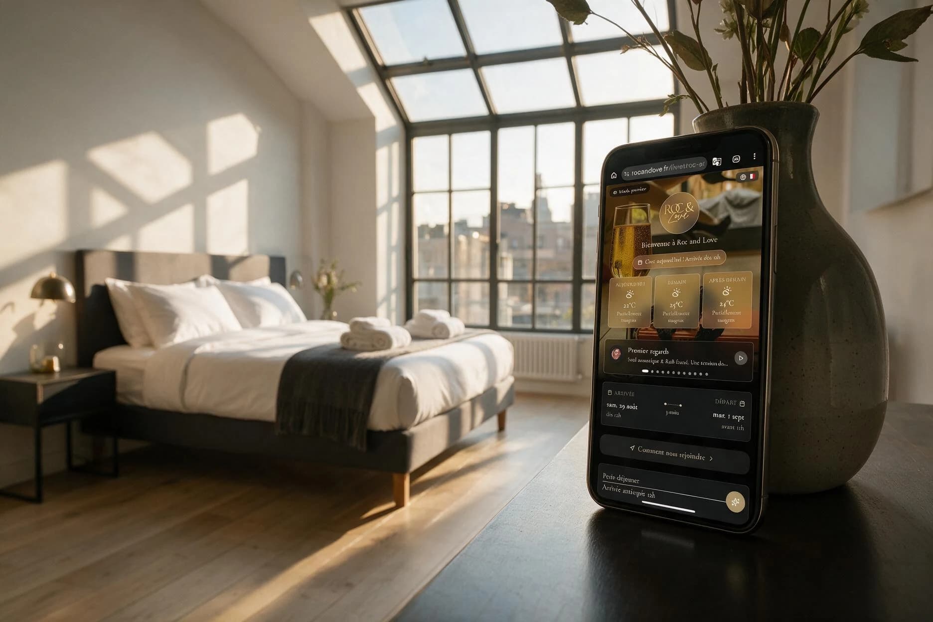 Chambre d'hôtes avec livret d'accueil digital