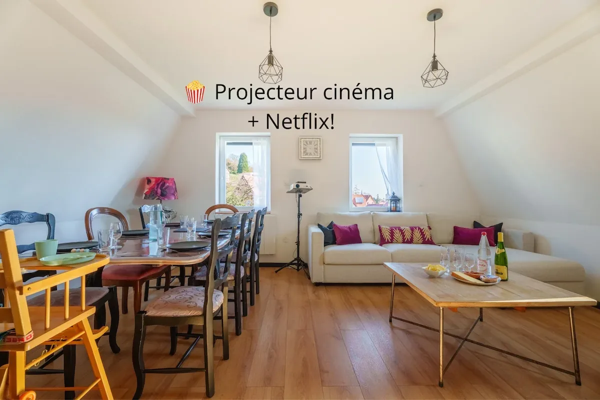 La Cachette, 7 people, cozy, Netflix, parking, games