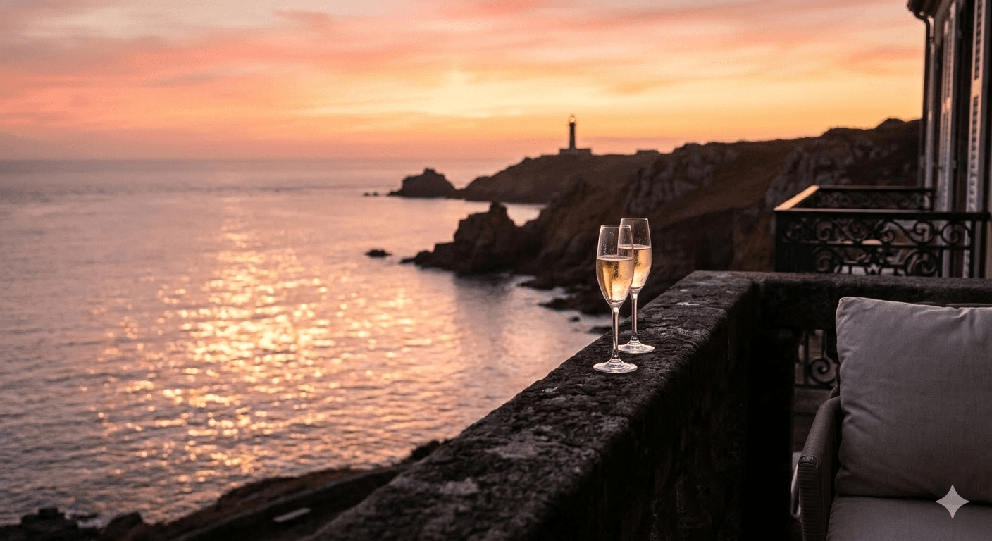 Jardin côtier & terrasse
